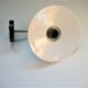 Pair of metal wall lamps in black and white color
