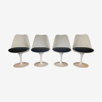 Lot de 4 chaises 115 Tulip par Eero Saarinen pour Knoll International