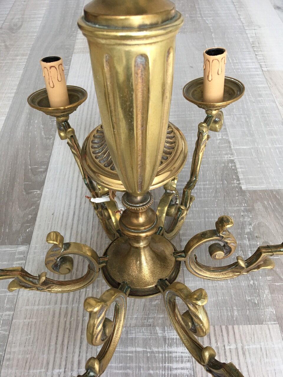 Solid brass chandelier 6 arms