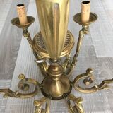 Lustre en laiton massif 6 bras