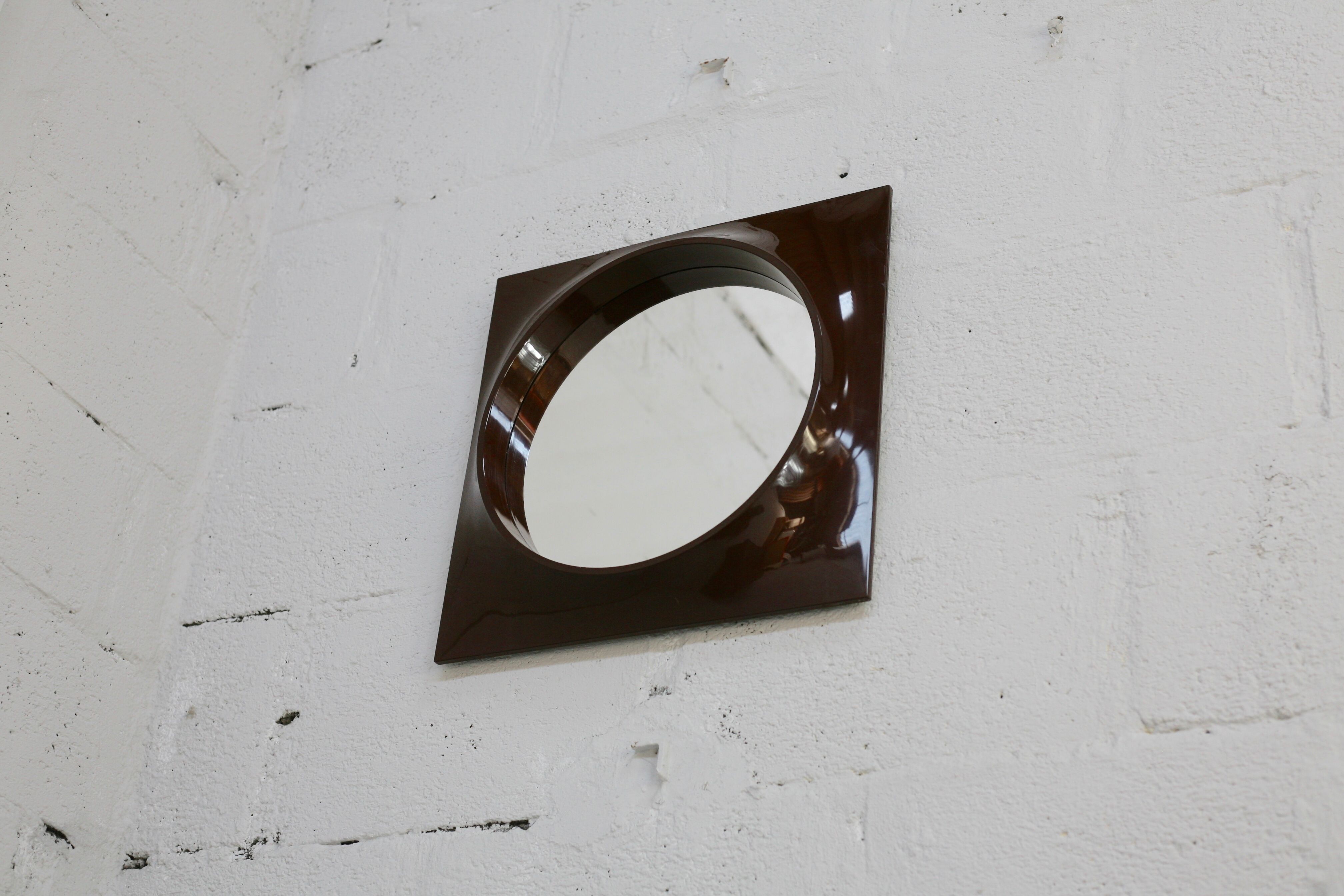 Mirror "space age" plastic, France, circa 1970