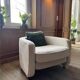 Mid-Century Modern Italian Armchairs on casters, 1970s (3 available)