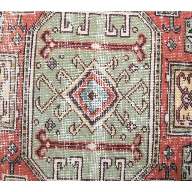 Vintage Turkish Oushak Handmade Wool Cotton Beige Area Rug 93x183