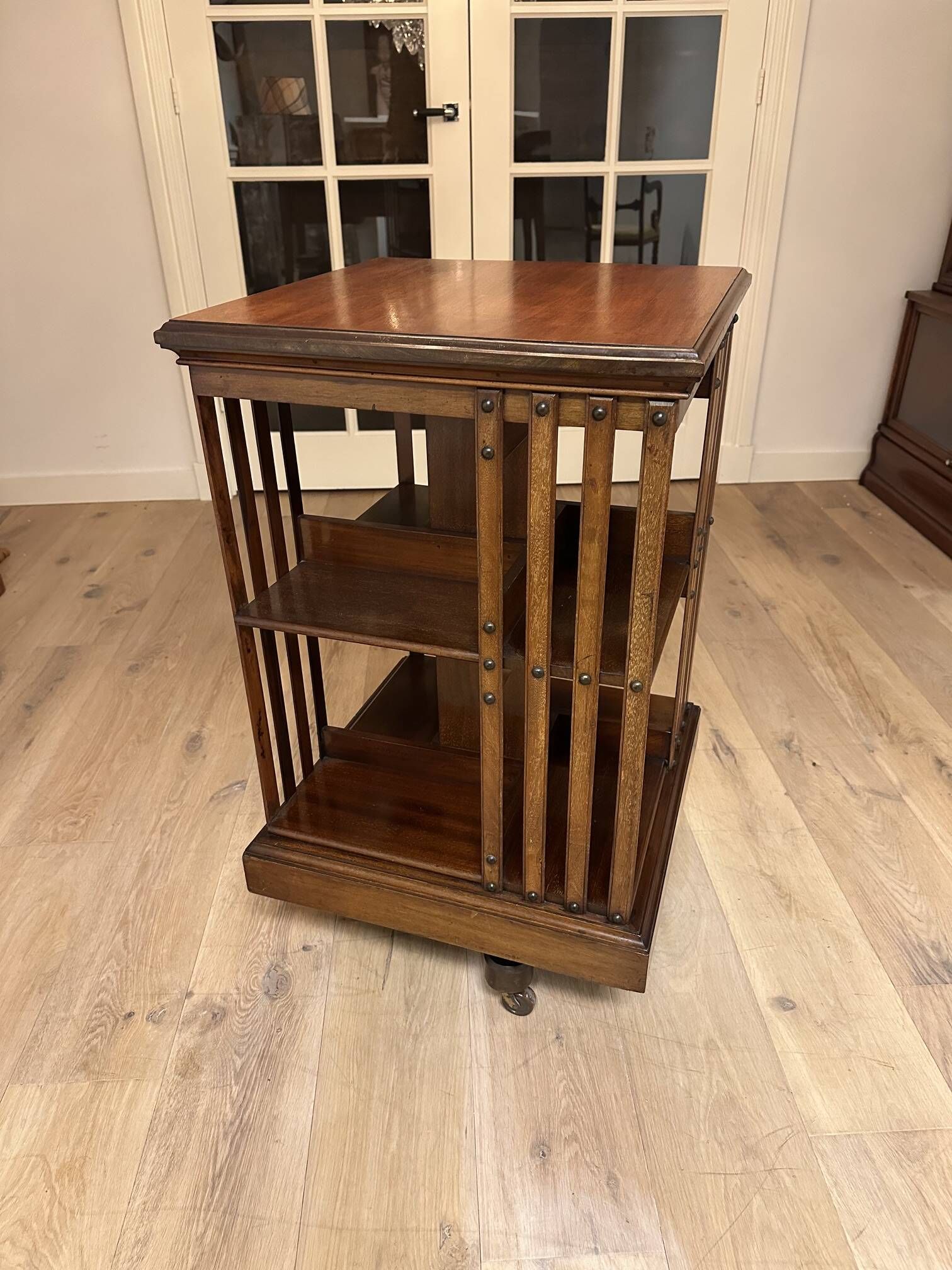 mahogany revolving bookcase