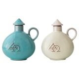 Bauhaus Ceramic Alpha Omega Cruet Pair by Theodor Bogler, 1948-1968