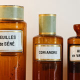 Set of 6 apothecary bottles, early twentieth century