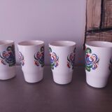 4 tasses , gobelets en céramique Villeroy et Boch