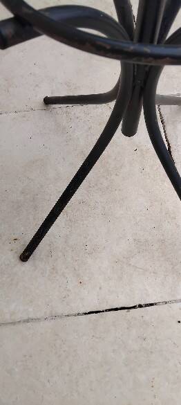 Vintage metal parrot coat rack from the 1950s.