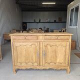 Large Louis XV style solid wood buffet, restored