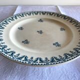 Ancien plat piédouche Terre de Fer