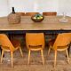 Solid wooden farm table length 204 cm