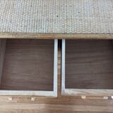 Rattan and wicker chest of drawers