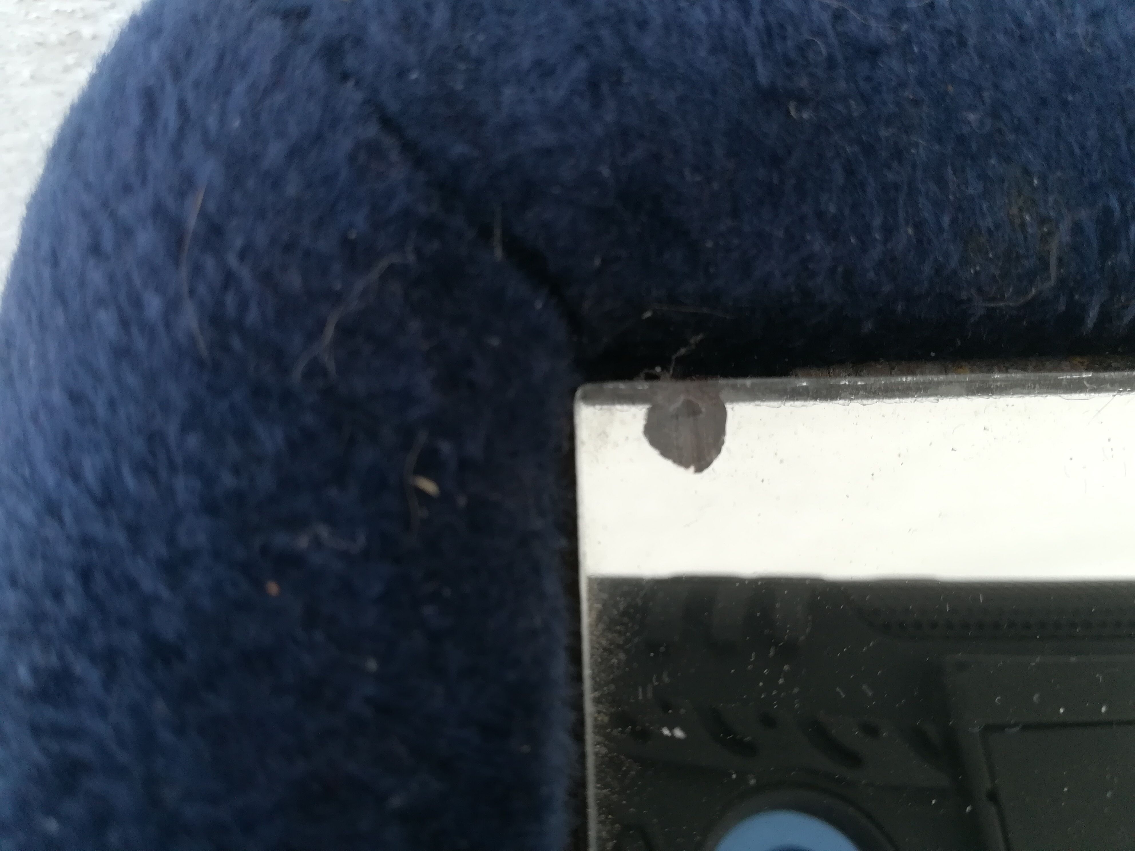 Velvet coffee table, mirror top