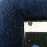 Velvet coffee table, mirror top