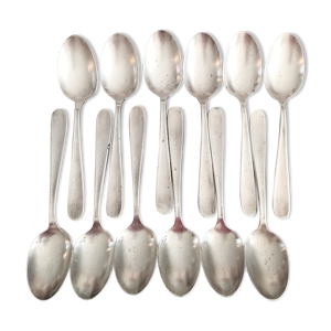 Lot de 12 cuillères à soupe Christofle