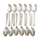 Set of 12 Christofle tablespoons in silver metal