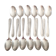 Set of 12 Christofle tablespoons in silver metal