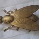 Large brass fly ashtray