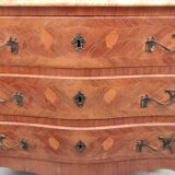 Old curved chest of drawers Louis XV style