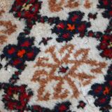 Vintage Persian Carpet Hamadan handmade 80cm x 207cm 1960s, 1C378