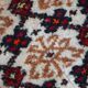 Vintage Persian Carpet Hamadan handmade 80cm x 207cm 1960s, 1C378