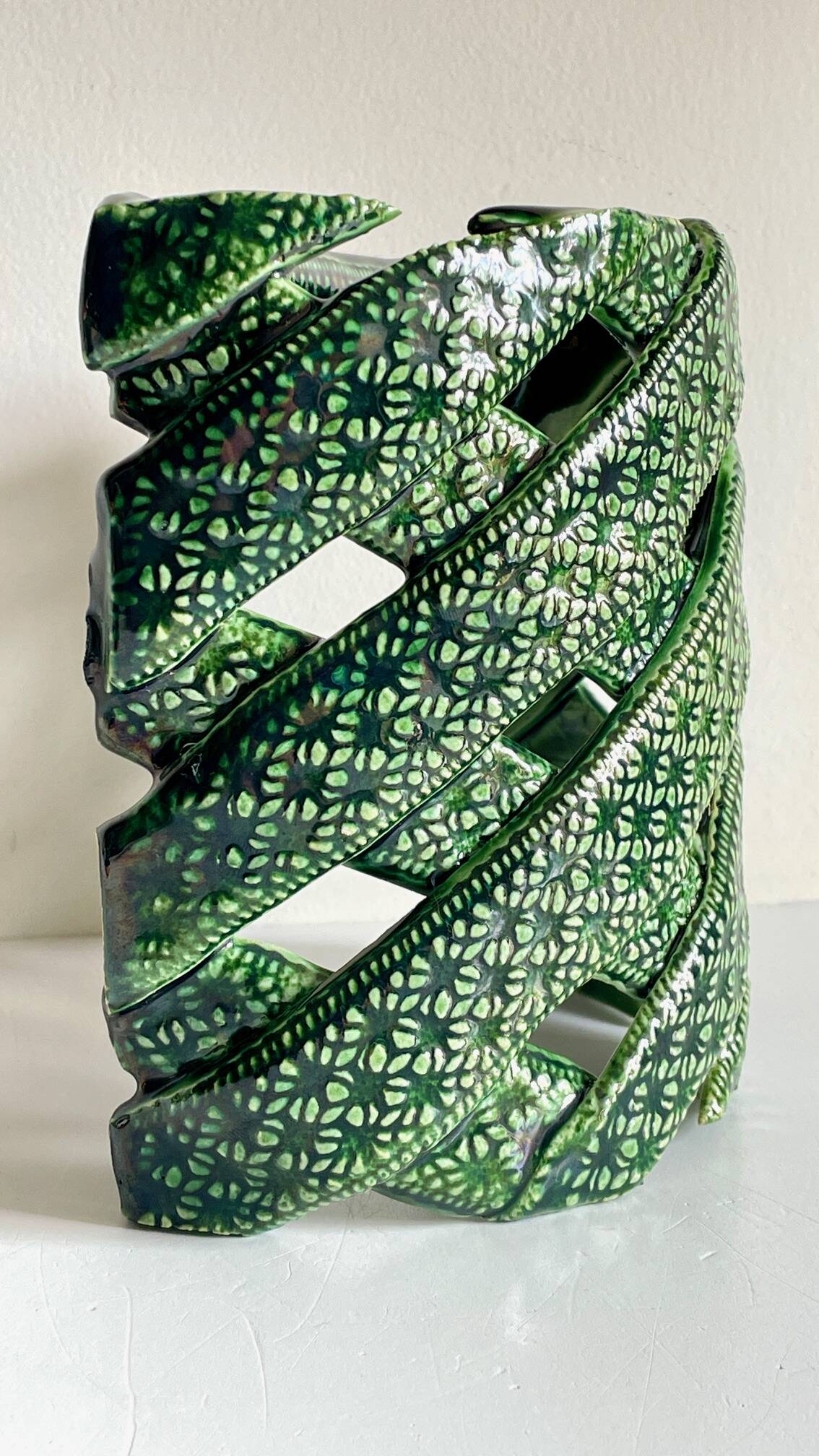 Wall lamp ceramic craftsmanship vintage