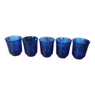Arcoroc midnight blue glasses