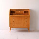 Scandinavian secretary with hinged lid
