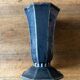 Antique enamelled cast iron vase