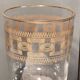 Verre Baccarat modèle gravure 3458 rehaussés à l'or fin - 13,4 cm