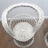 Rattan chair and table