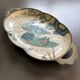 Enameled brass tray