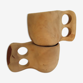 Natural and ecological wood cups