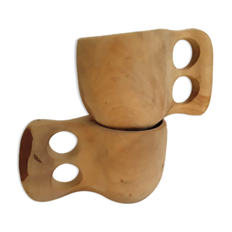 Natural and ecological wood cups