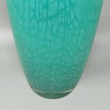 1970s Exquisited Handcrafted Green Vase by V.A.M. in Murano Glass. Made in