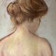Le Falher (Lionel), Pastel female nude framed 20th century