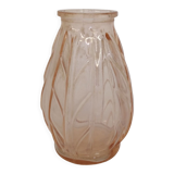 Old pink blown glass soliflore