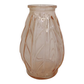 Old pink blown glass soliflore