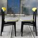 Chaise vintage "pied de poule"