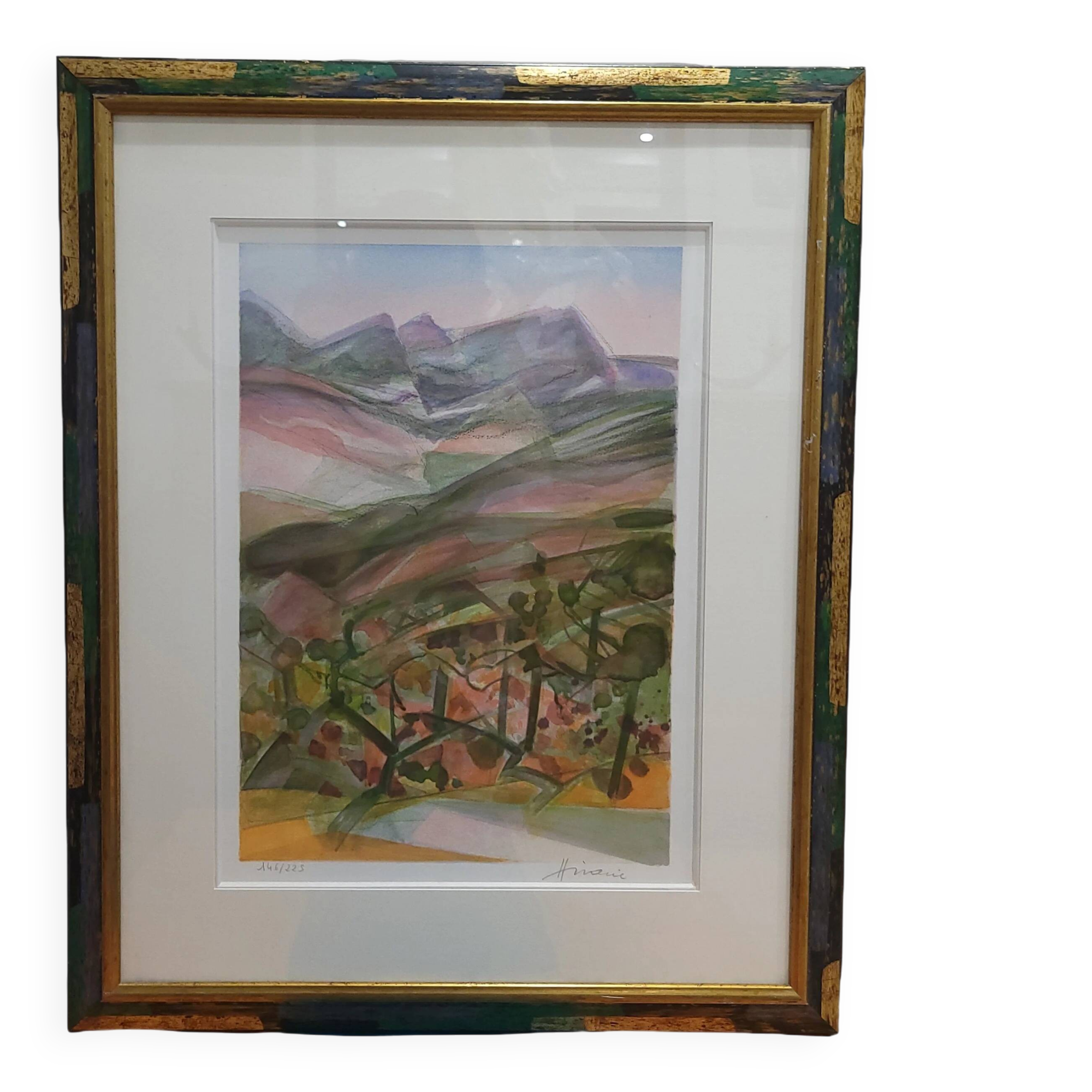 Lithograph signed Hilaire