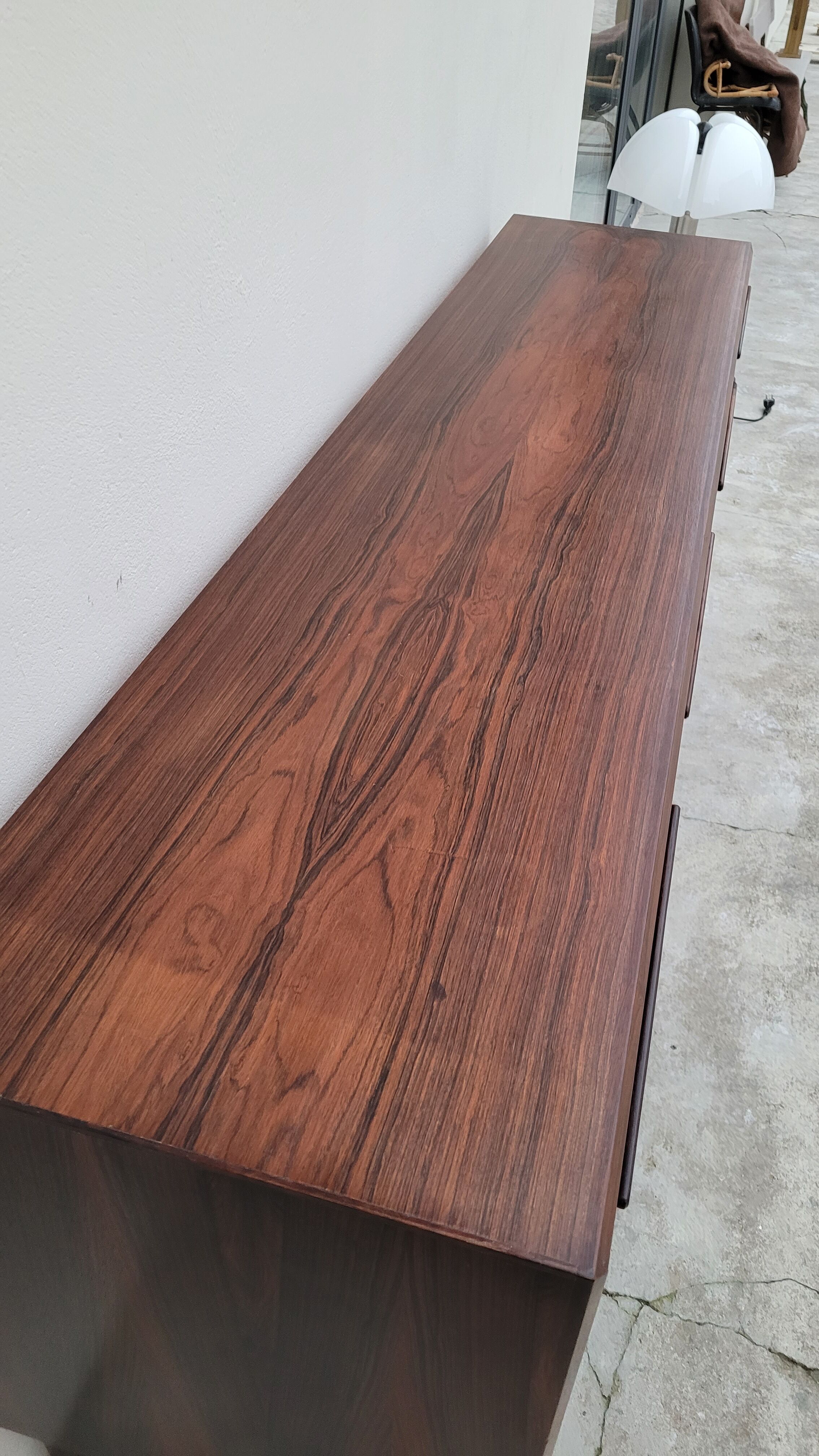 Danish sideboard stamped Bordum and Nielsen in Rio rosewood