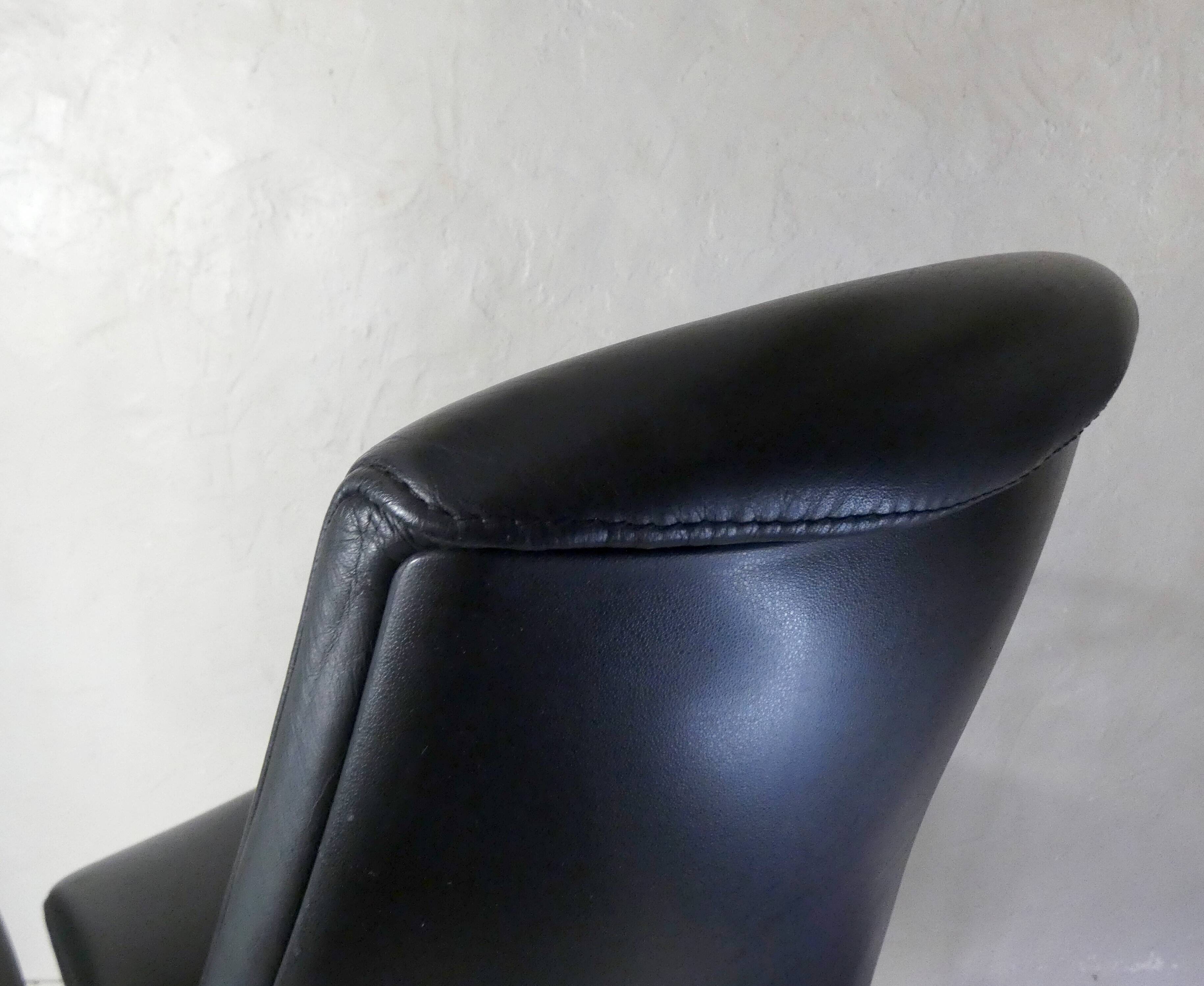 Vintage design Giroflex 64 leather office chair