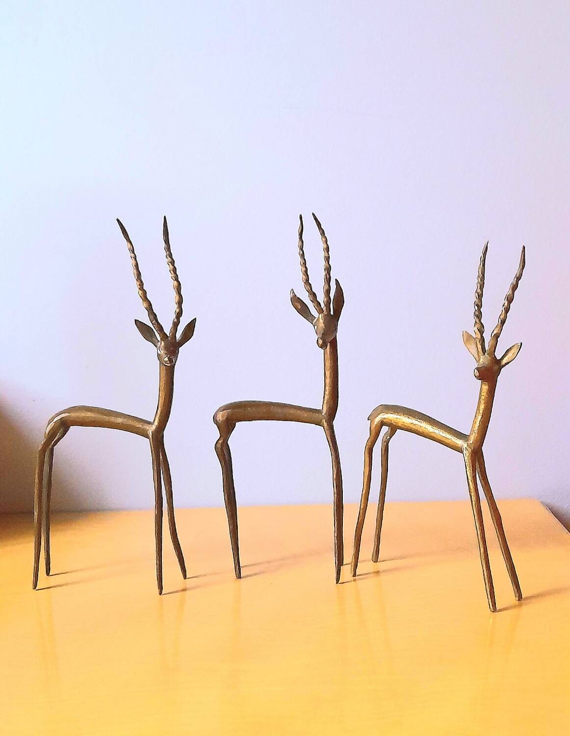 African antelopes in brass 70s
