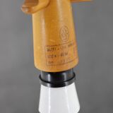 1960s pendant glass lamp by uluv, czechoslovakia