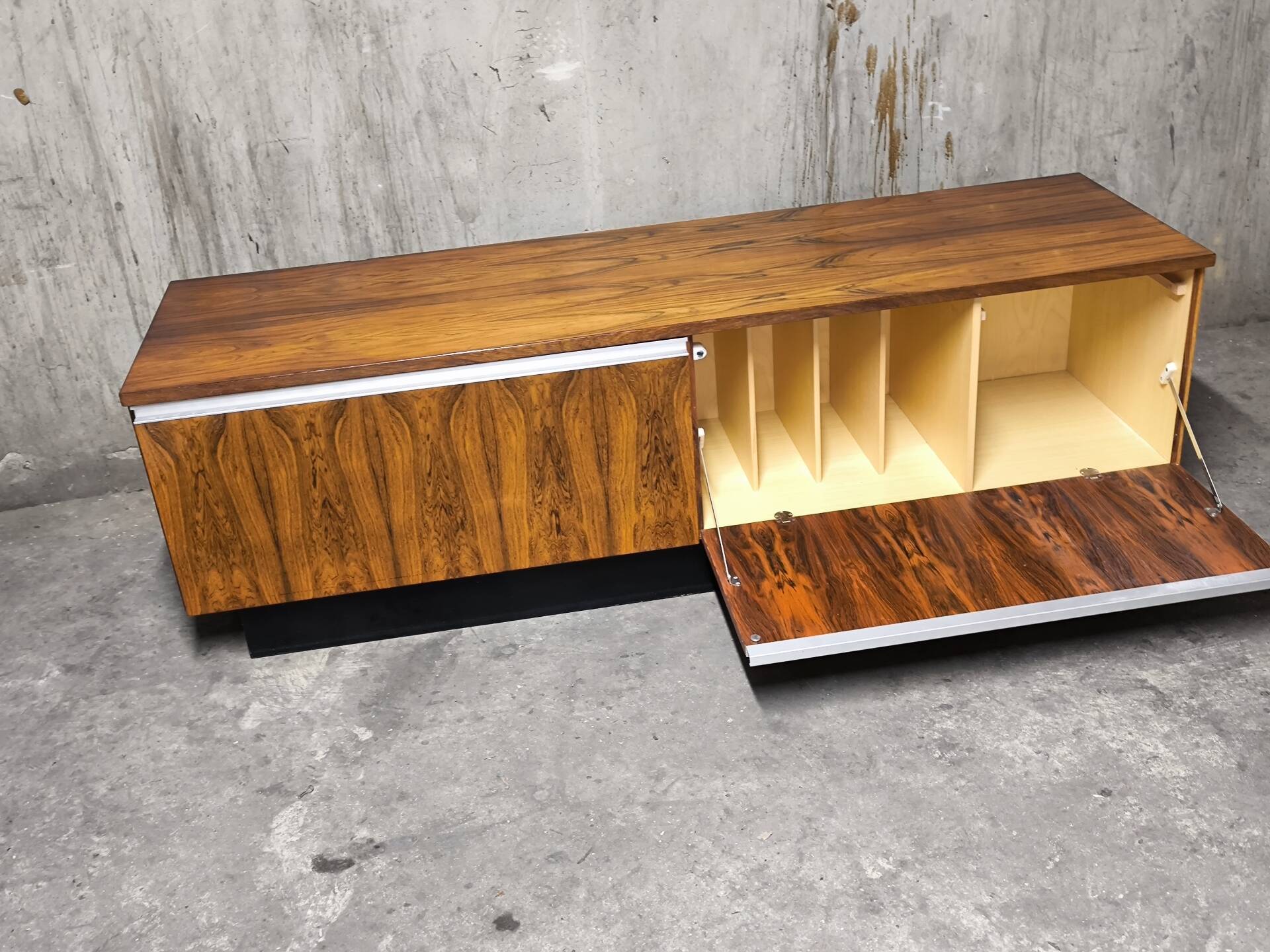 Vintage Scandinavian enfilade from the 1960s in rosewood.