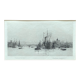 Painting original engraving Rowland Langmaid (1897/1956) "London Bridge"