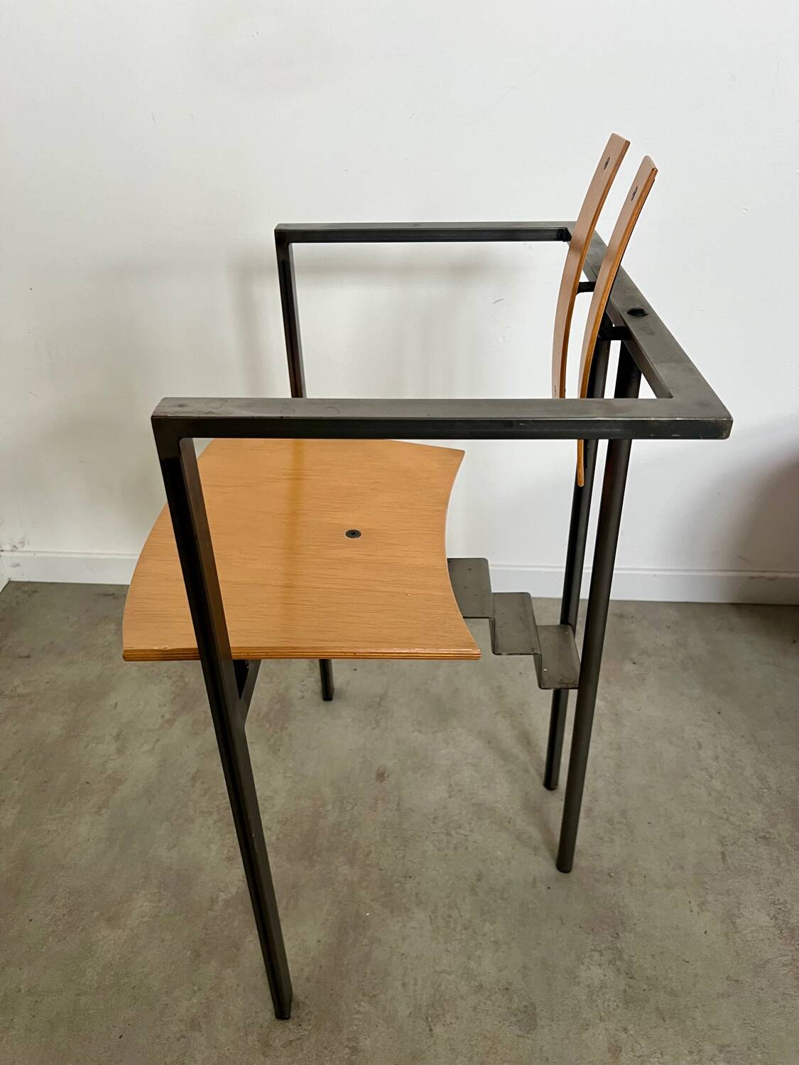 4 old raw design chairs Karl Friedrich Forster model Trix KFF postmodern 70s/80s