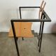 4 old raw design chairs Karl Friedrich Forster model Trix KFF postmodern 70s/80s