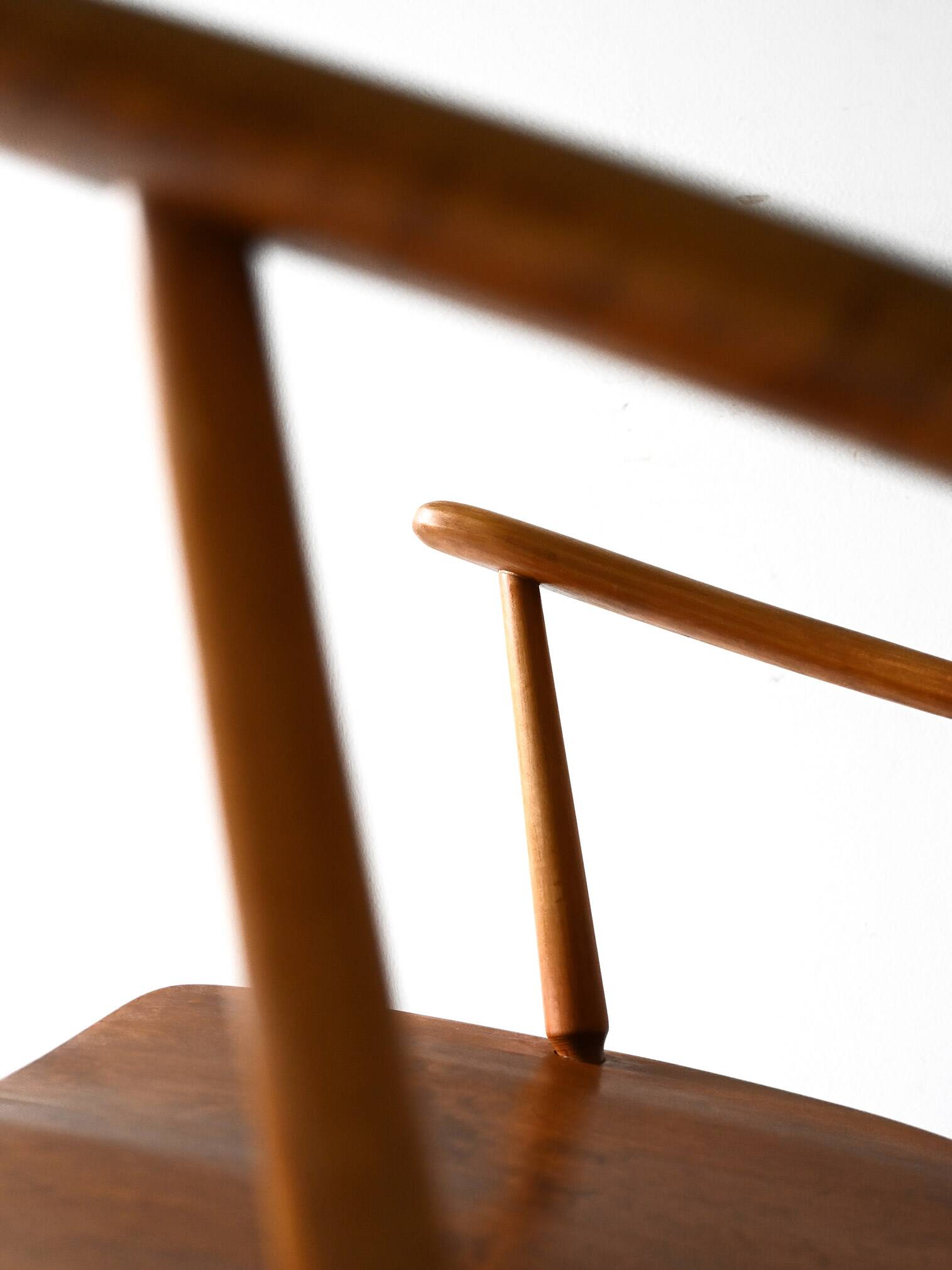 Scandinavian rocking chair 1950s/60s in beech and teak