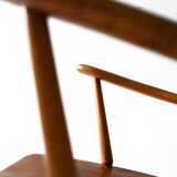 Scandinavian rocking chair 1950s/60s in beech and teak